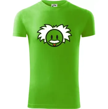 Albert Einstein - Viper FIT - Pánské zůžené tričko - XL ( Apple Green )