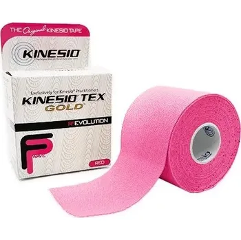 Tejpovací páska Kinesio Tex Gold FP - tupé náplasti pro kineziologické tejpování (5cm x 5m) růžové