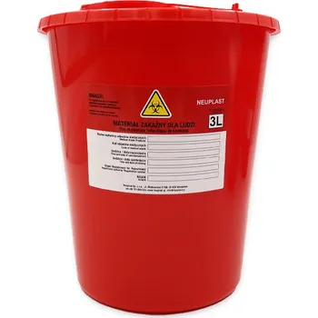 Odpadkový koš Neuplast 3L jehla a nádoba na zdravotnický odpad