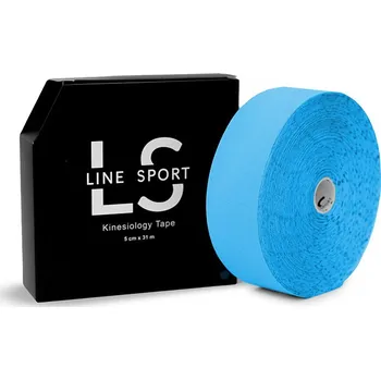 Tejpovací páska Line Sport Tape - kineziologická tejpovací náplast velká role (5 cm x 31 m) modrá