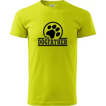 Dogfather - Klasické pánské triko vyšší gramáže - S ( Limetková )