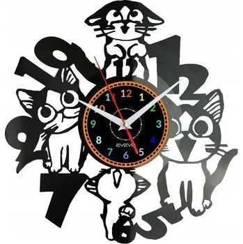 Hodiny Nástěnné hodiny Evevo černé 30 cm