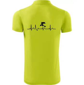 Pánská košile EKG inline přeskok - Polokošile Victory sportovní (dresovina) - XL ( Limetková )