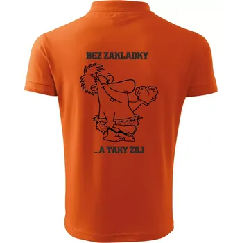 Pánská košile Školní triko - Bez základky - Polokošile pánská Pique Polo 203 - 3XL ( Oranžová )