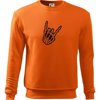 Pánská mikina Rock ruka - Mikina Essential pánská - L ( Oranžová )