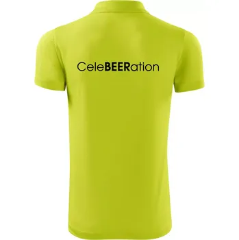 Pánská košile Pivní nápisy CeleBEERation - Polokošile Victory sportovní (dresovina) - XL ( Limetková )
