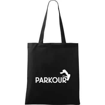 Parkour - salto - Taška bavlněná - 42 x 38 cm ( Černá )