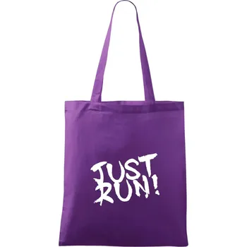 Just run - Taška bavlněná - 42 x 38 cm ( Fialová )