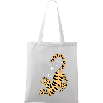 Tygr s hvězdami (studio-arte.cz) - Taška bavlněná - 42 x 38 cm ( Bílá )