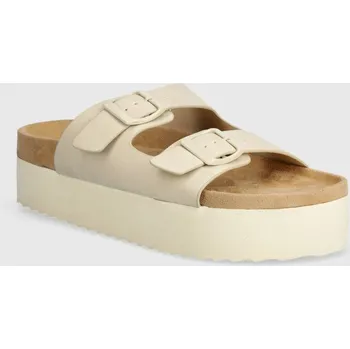 Dámské pantofle Pantofle Answear.LAB dámské, béžová barva, na platformě POPPY1.pdb 80X, EUR 40