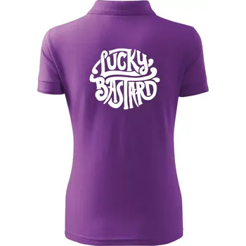 Lucky Bastard - Polokošile dámská Pique Polo - S ( Fialová )