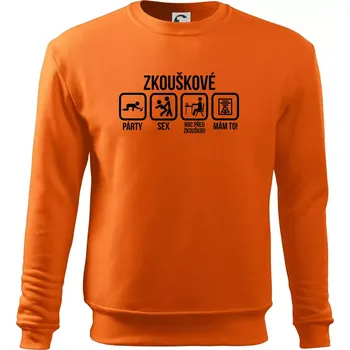 Pánská mikina Zkouškové - Mikina Essential pánská - 3XL ( Oranžová )