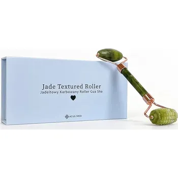 Pěnový válec Gua Sha Jade Roller | Masážní váleček na obličej Acus Med - žebrovaný