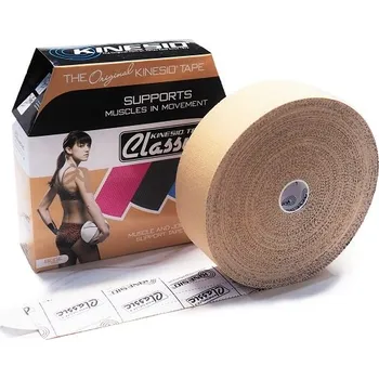 Tejpovací páska Kinesio Tex Classic - tupé tejpy pro kineziologické tejpování, velká role (5cm x 31,5m) béžová