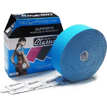 Tejpovací páska Kinesio Tex Classic - tupé tejpy pro kineziologické tejpování, velká role (5cm x 31,5m) modrá