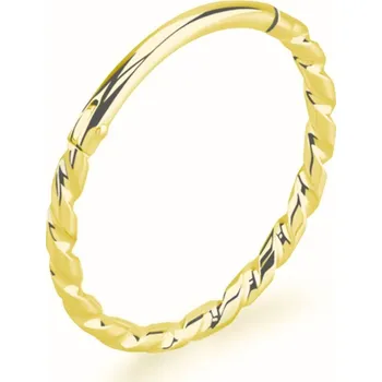 Piercing Atreya Segmentový kroužek s otevíráním ze 14kt zlata 585/1000 spirálový Velikost: 1 mm, Délka / Průměr: 8 mm