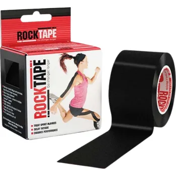 Tejpovací páska Rock Tape – tejpy (pásky) pro kinesiology taping (5 cm x 5 m) černé