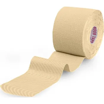 Tejpovací páska Boob Tape Cure Tape - páska na tvarování poprsí s bradavkami - béžová (5 cm x 5 m)