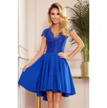 Modré šaty LEA 300-3 Velikost: 3XL