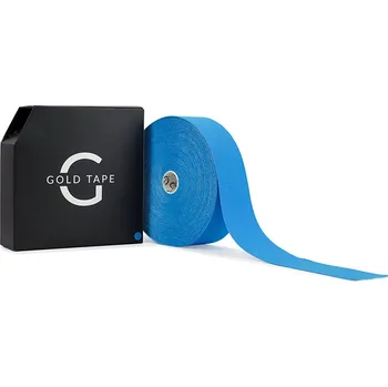 Tejpovací páska Gold Tape – tejpy pro kinesiology taping, velká role (5 cm × 31 m) modrá