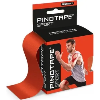 Tejpovací páska Pino Tape Sensitive - tupé pásky pro podlepení obličeje, krku a dekoltu (5cm x 5m) červené