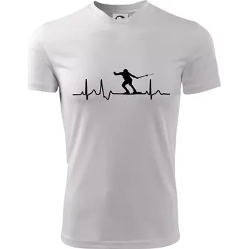 EKG vodní lyžování - Dětské triko sportovní (dresovina) - 158 cm/12 let ( Bílá )