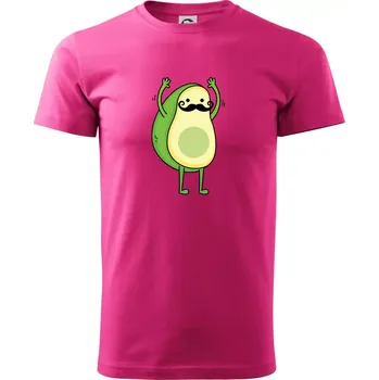 Pánské tričko Párové triko - avokádo - Klasické pánské triko vyšší gramáže - 4XL ( Purpurová )