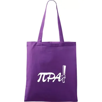 Pípa matematika - Taška bavlněná - 42 x 38 cm ( Fialová )