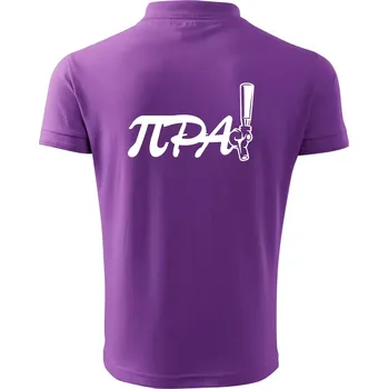 Pánská košile Pípa matematika - Polokošile pánská Pique Polo 203 - 2XL ( Fialová )