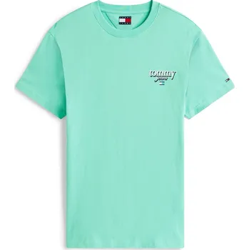 Pánské oblečení Tričko Tommy Jeans Sig City Green 1154659 M