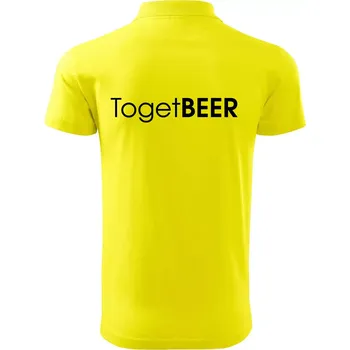 Pánská košile Pivní nápisy TogetBEER - Polokošile pánská Pique Polo 203 - 4XL ( Citrónová )