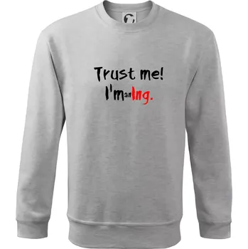 Trust me I´m an Ing. / Věř mi jsem Ing. - Mikina Essential dětská - 158 cm/12 let ( Světlešedý Melír )