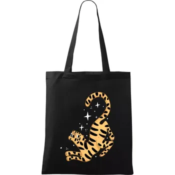 Tygr s hvězdami (studio-arte.cz) - Taška bavlněná - 42 x 38 cm ( Černá )