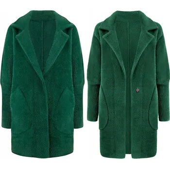 Dámský kabát Soprato dámský kabát zelený oversize bez kapuce velikost 50