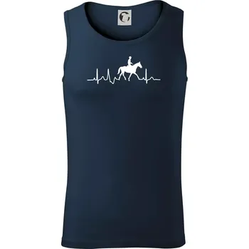 EKG jízda na koni - Tílko pánské Core - L ( Námořní modrá (velmi tmavá - téměř černá) )