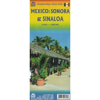 Meksyk Sonora Chihuahua mapa 1:1 000 000 ITMB Kolektiv autorů