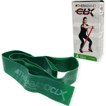 Cvičební a protahovací páska Thera Band CLX, 11 smyček, 2 m zelená