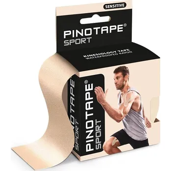 Tejpovací páska Pino Tape Sensitive - Pásky na obličej, krk a dekolt (5 cm x 5 m) béžové