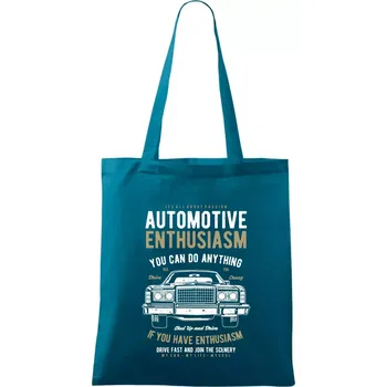 Automotive Enthusiasm - Taška bavlněná - 42 x 38 cm ( Petrolejová )