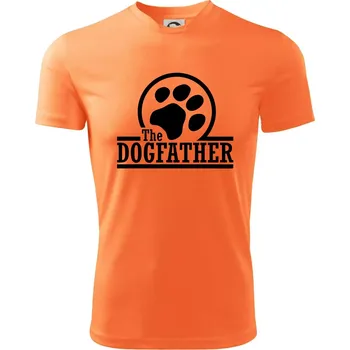 Dogfather - Dětské triko sportovní (dresovina) - 122 cm/6 let ( Neon mandarine )