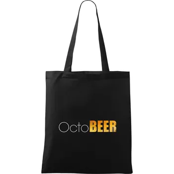 Nákupní taška Pivní měsíce - octoBEER - Taška bavlněná - 42 x 38 cm ( Černá )