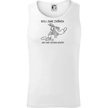 Školní triko - Zvířata - Tílko pánské Core - L ( Bílá )