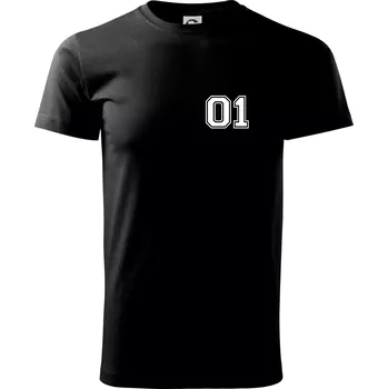 Pánské tričko King - Queen - 01 dres (černobílá) - Triko extra velké (5-8XL) - 6XL ( Černá )