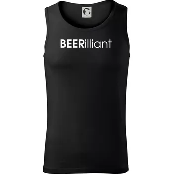 Pánské termoprádlo Pivní nápisy BEERrilliant - Tílko pánské Core - XL ( Černá )
