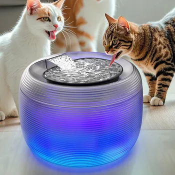 Miska pro psa AUTOMATICKÉ PODLOŽENÍ FONTÁNA 2,5L pro kočky a psa, SUPER TICHÉ KRMÍTKO