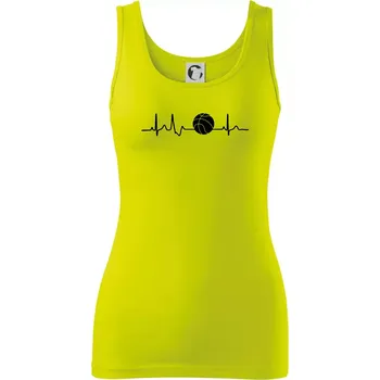 Dámské tričko EKG basketbal míč - Dámské tílko - S ( Limetková )