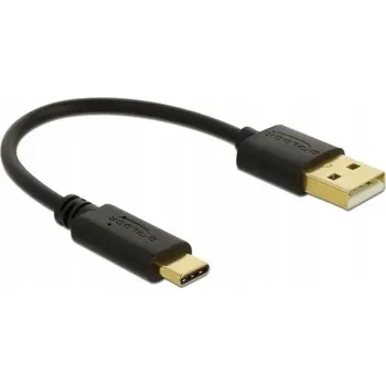 Datový kabel DeLOCK 85354 USB kabel 0,15 m USB A na USB C, černý