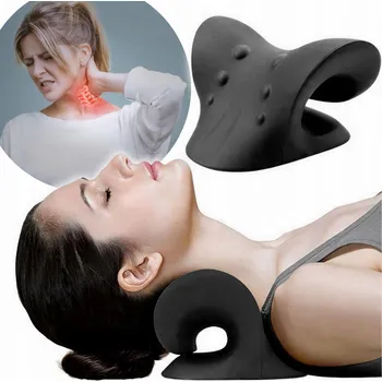 Masážní přístroj Polštář Pod krk Natahovací Masážní Přístroj na bolest Uvolňovač krku Černý