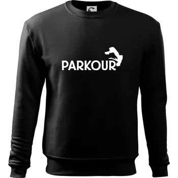 Chlapecké tričko Parkour - salto - Mikina Essential dětská - 158 cm/12 let ( Černá )