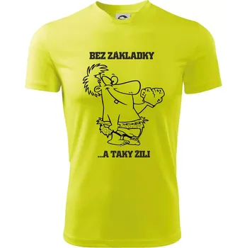 Chlapecké tričko Školní triko - Bez základky - Dětské triko sportovní (dresovina) - 158 cm/12 let ( Neonově žlutá )